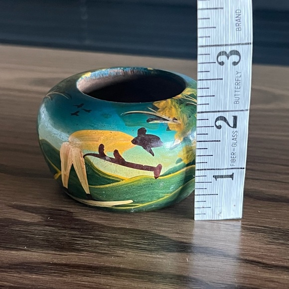 Hand Painted Wooden Planter - Picture 8 of 9